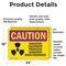 Signmission Radiation & Laser Sign, 18 in H x 24 in W, Vinyl Decal, Rectangle OS-2PACK-CR-D-1824-L-10202 - alternate 4